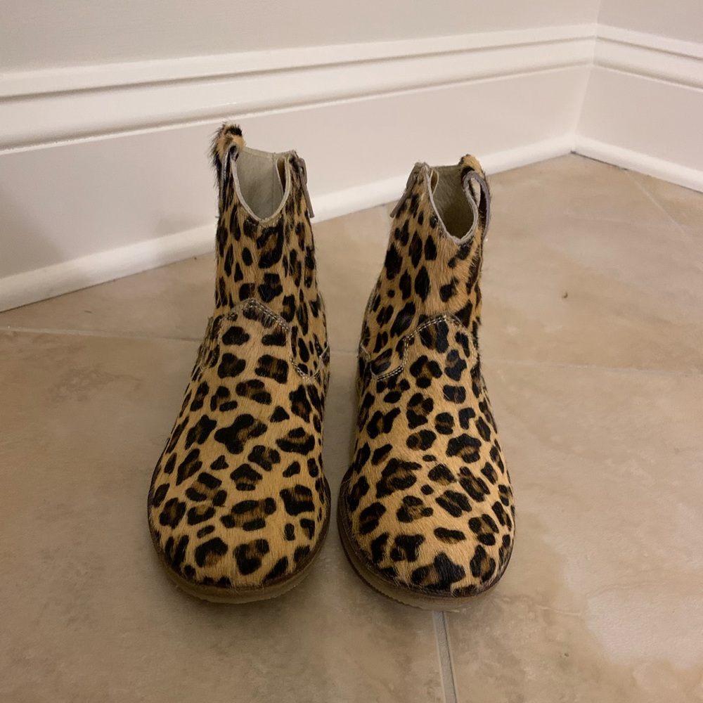 NEW Mini Boden Leopard Boots